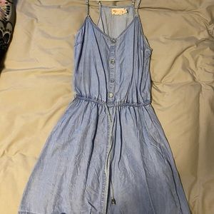 Showpo, denim dress with pockets. Size medium. Worn 1 time